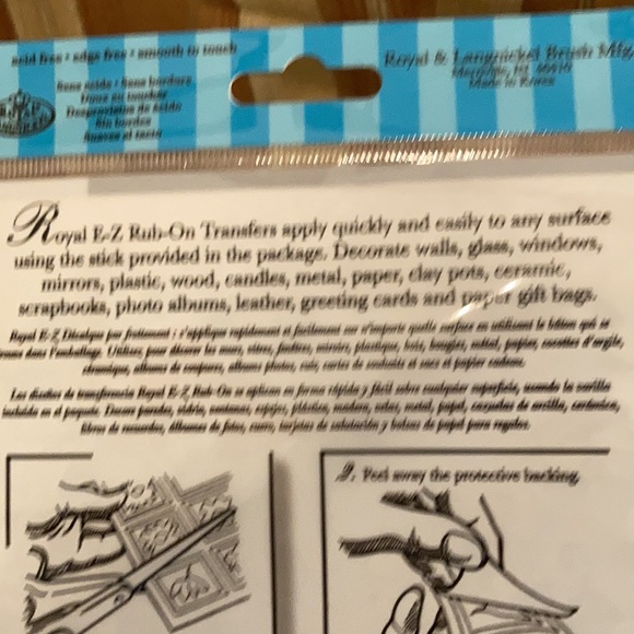 E-Z rub on transfers acid free smooth fun fast art project - Picture 5 of 16